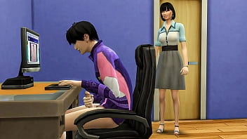 A Asian stepmother discovers her stepson pleasing himself while observing porno on his computer, and then assists him in feeling sexual hookup for the very first-ever time.